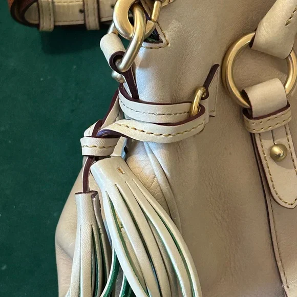 Dooney & Bourke Florentine large leather satchel Oyster color - Picture 9 of 17